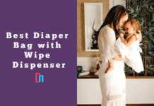 diaper bag with wipe dispenser